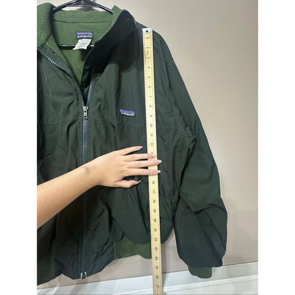 Patagonia Shelled Synchilla Forrest Green Fleece Interior Men's Jacket Small - Picture 9 of 11